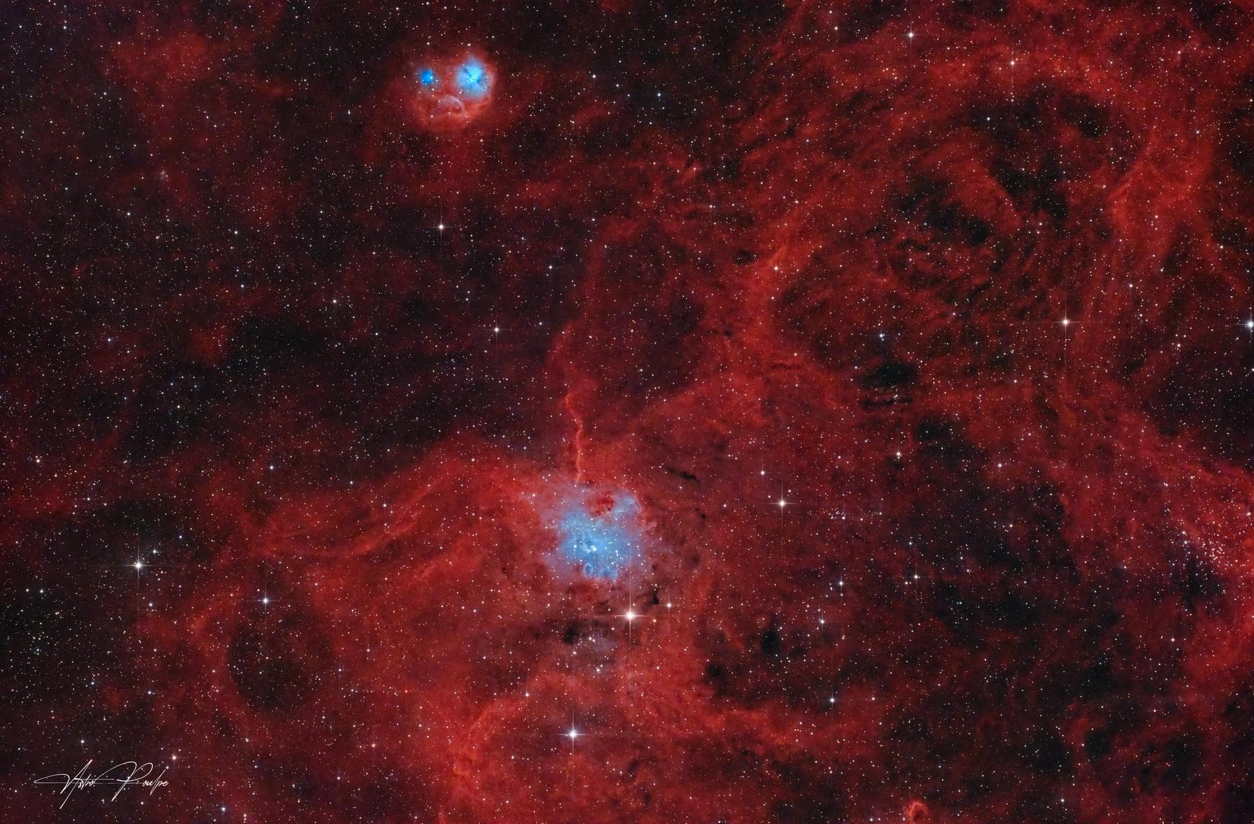 IC 417 — Spider and Fly Nebula