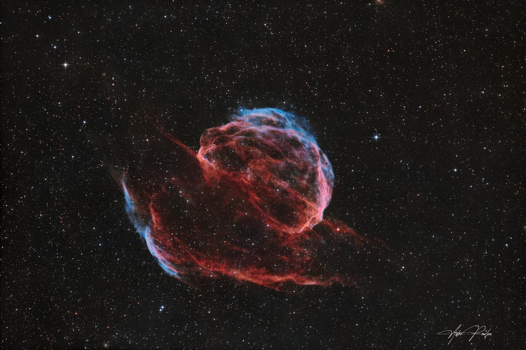 Sh2-224 — Rice Hat Nebula