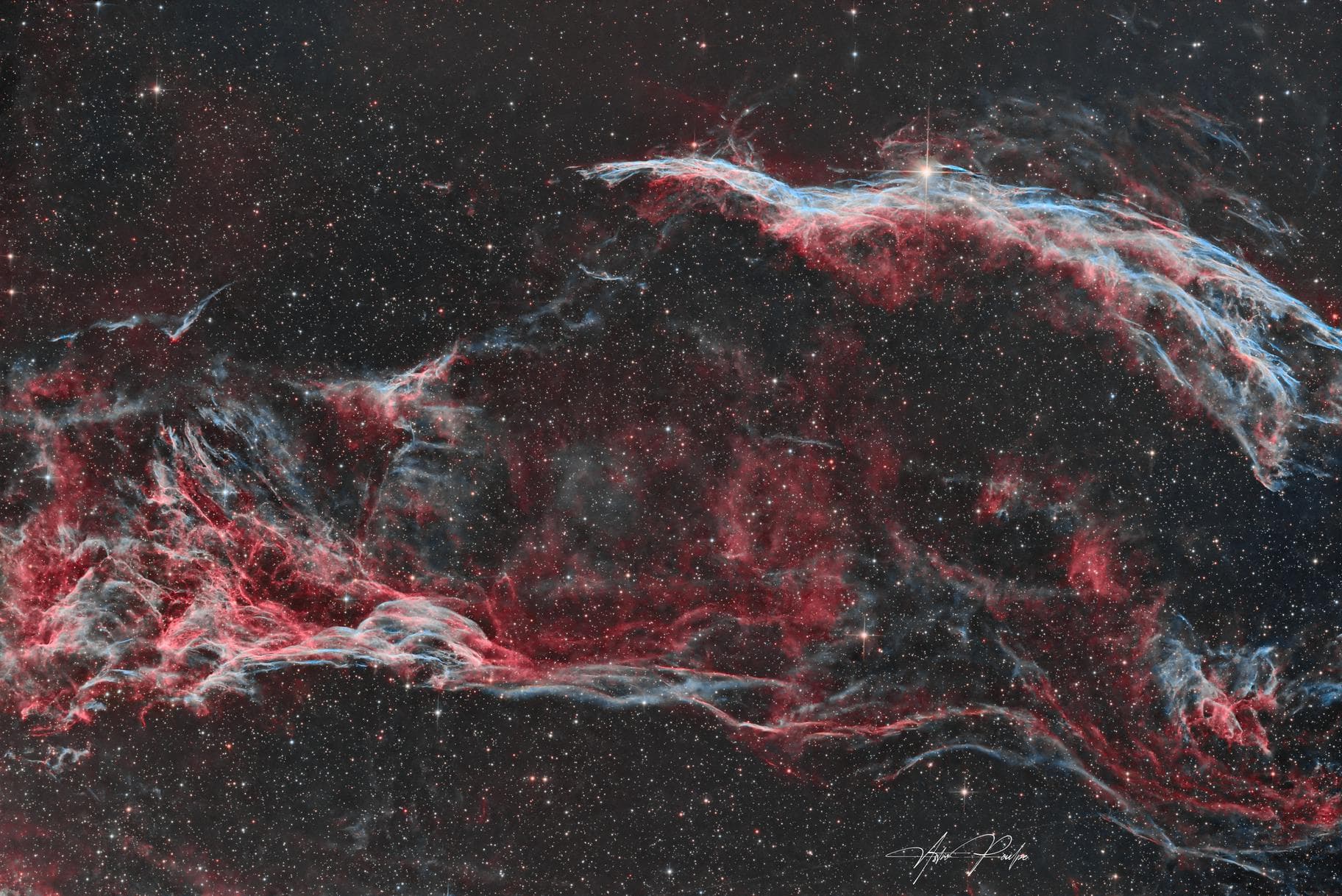 West Veil Nebula and Pickering's Triangle