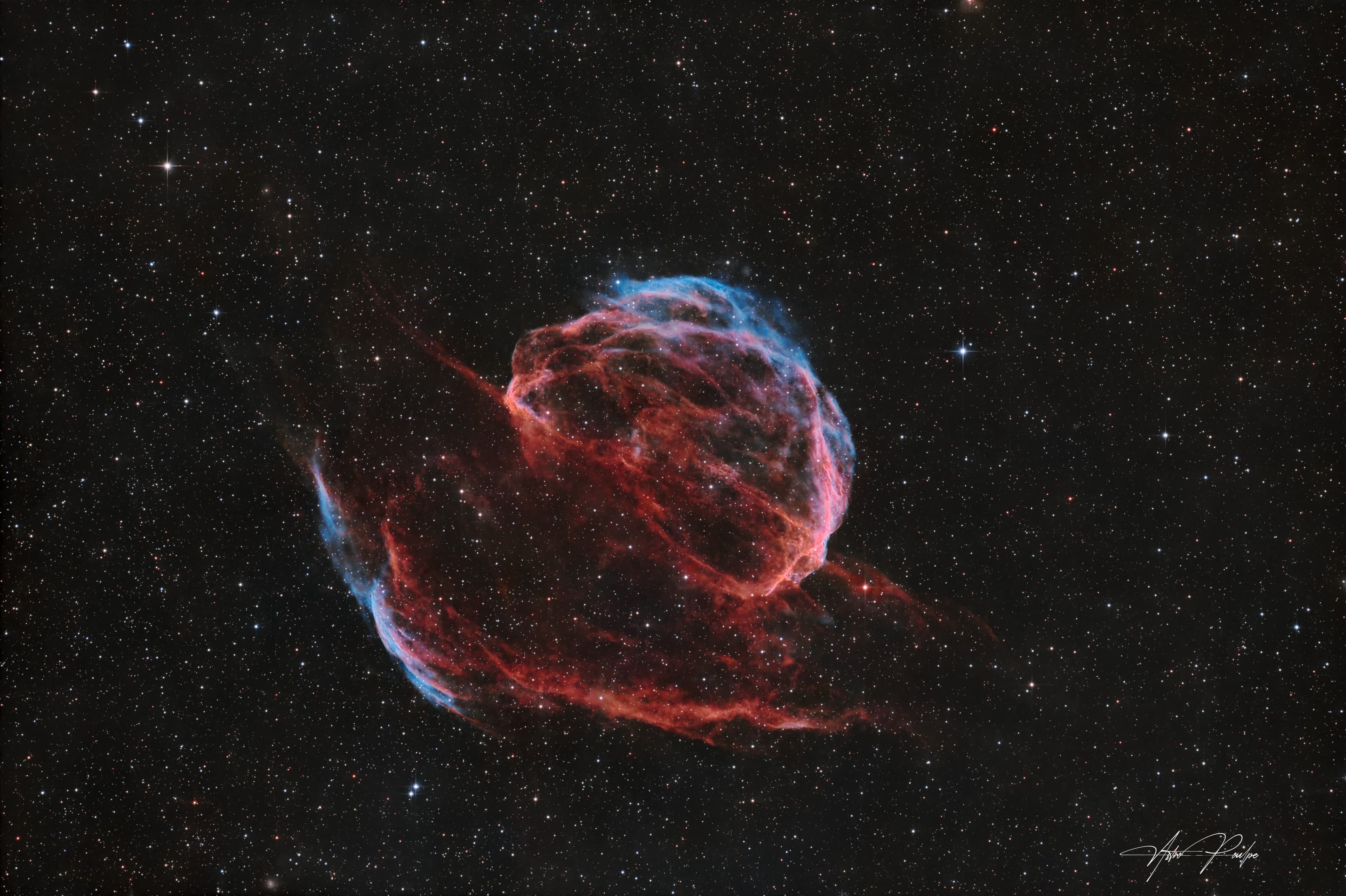 Sh2-224, Nébuleuse du Chapeau de riz