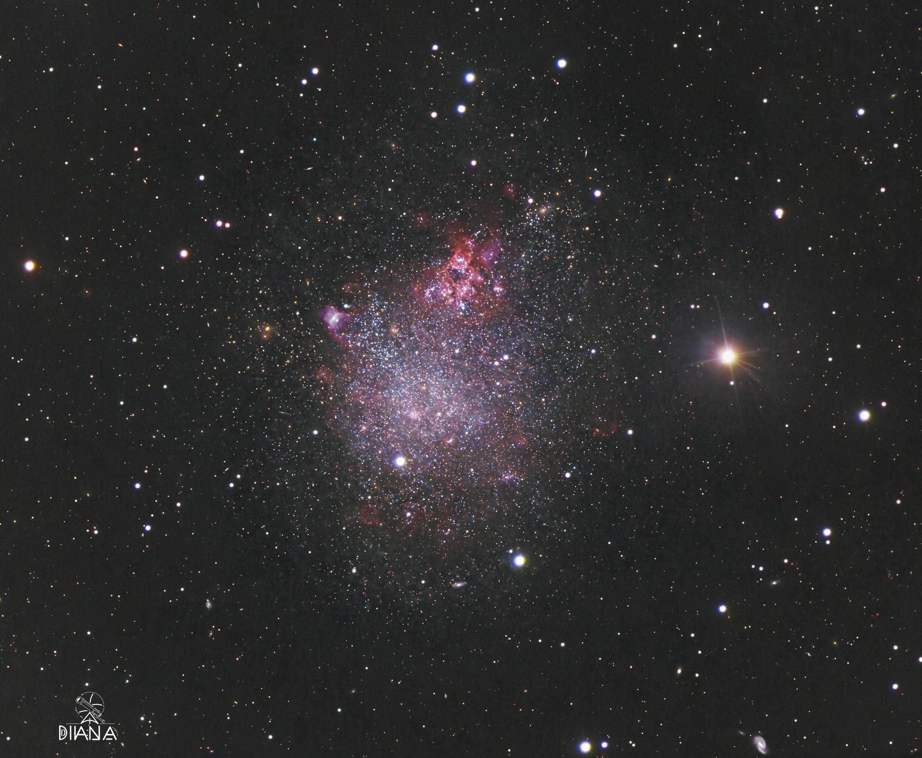 IC 1613 in Antlia 3.5nm Narrowband H-alpha 2" · Antlia 3.5nm Narrowband Oxygen III 2" · Antlia Blue 2" · Antlia Luminance 2" · Antlia Red 2" · Optolong Green 2"