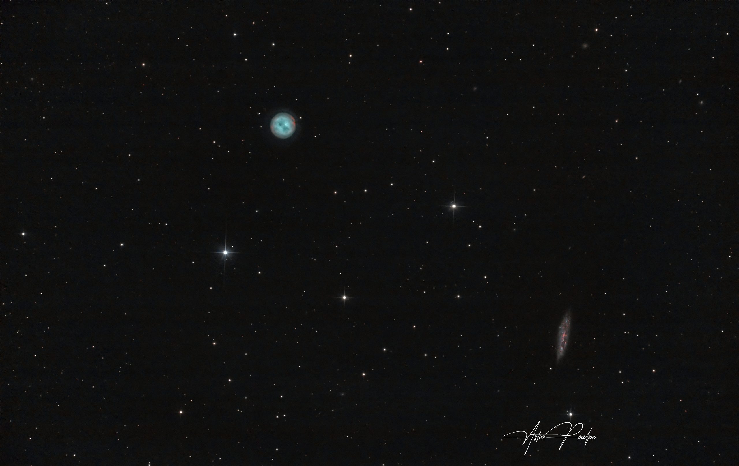 M97, Owl Nebula — image taken with ZWO ASI2600MC Pro