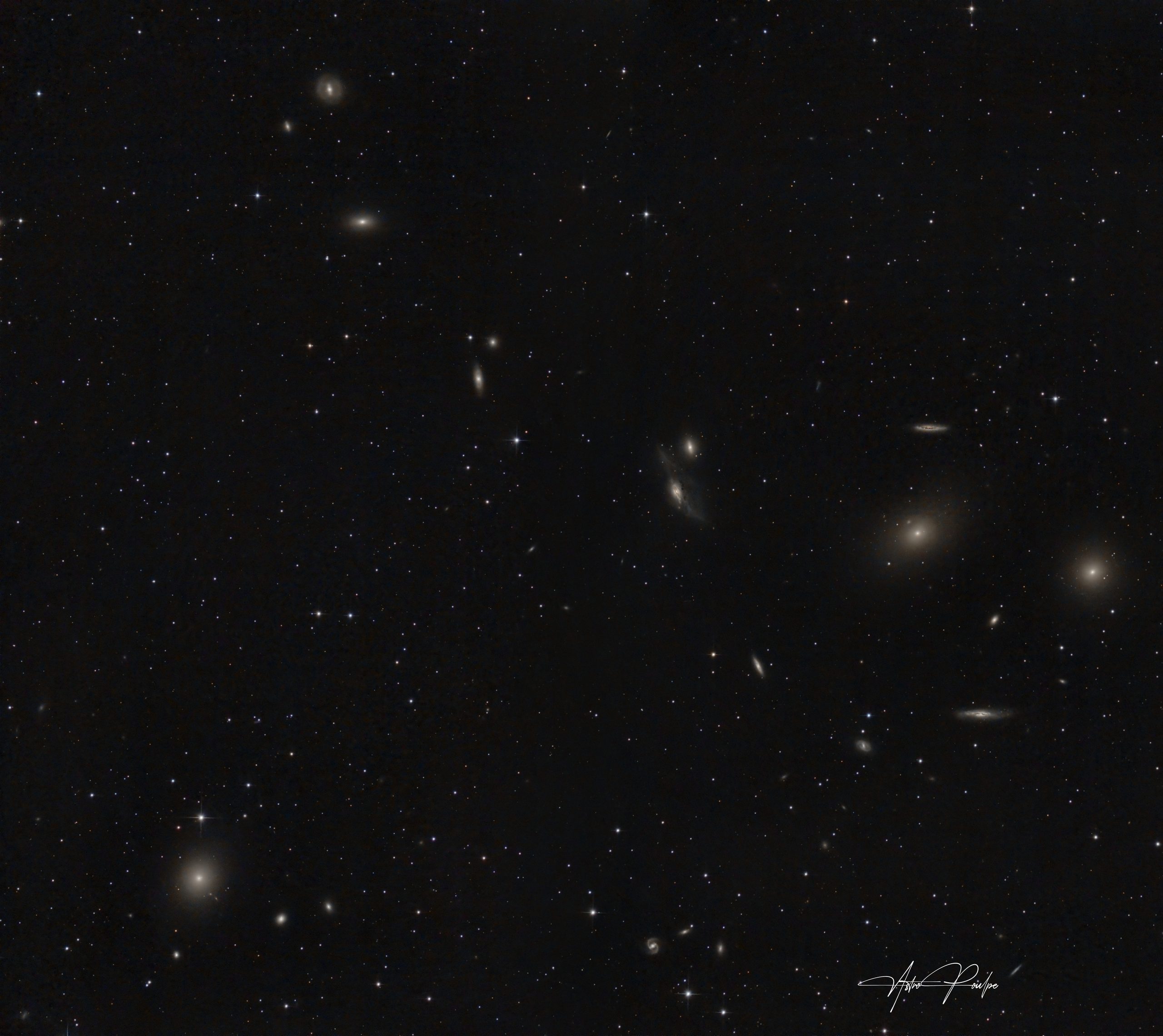 Markarian Chain, Markarian's Chain — image taken with ZWO ASI2600MC Pro